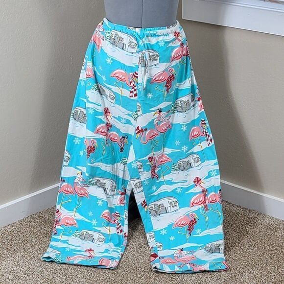 Nick & Nora Flamingo Pajamas Plus Size 3X Y2k 2000s - Picture 3 of 10